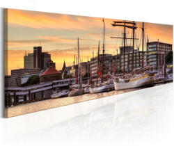 Artgeist Kép - Port in Hamburg 120x40