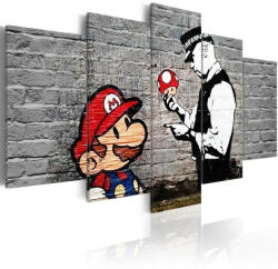Artgeist Kép - Super Mario Mushroom Cop (Banksy) 200x100