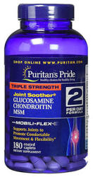 Puritan's Pride Glucosamine Chondroitin Msm Joint Soother 180 db