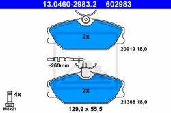 ATE Set placute frana, frana disc RENAULT MEGANE I Classic (LA0/1) (1996 - 2006) ATE 13.0460-2983.2