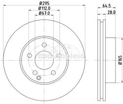 KRIEGER Disc frana MERCEDES E-CLASS Cupe (C207) (2009 - 2016) KRIEGER 0950004095