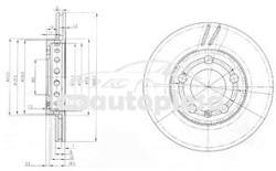 KRIEGER Disc frana SKODA FABIA I Combi (6Y5) (2000 - 2007) KRIEGER 0950004023