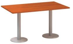 Alfa Office Alfa 400 konferenciaasztal szürke lábazattal, 140 x 80 x 74, 2 cm, cseresznye mintázat
