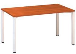 Alfa Office Alfa 200 irodai asztal, 140 x 80 x 74, 2 cm, egyenes kivitel, cseresznye mintázat, RAL9010