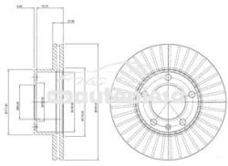 KRIEGER Disc frana RENAULT MASTER II bus (JD) (1998 - 2010) KRIEGER 0950004015