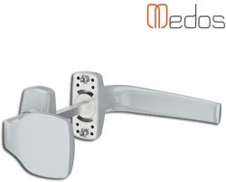 Medos Merkury alu ajtókilincs gombos garnitúra silver (120SILV0000)