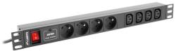 Lanberg PDU-04E04I-0200-IEC-BK 2 m