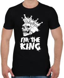 printfashion Én vagyok a király - Férfi póló - Fekete (1054164)
