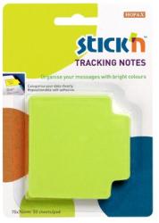 Hopax Tracking notes 70 x70 mm, 50 file/set, Stick"n - verde neon verde 70x70 mm Tracking notes Fara dispenser 1 (HO-21480)