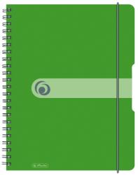 Herlitz CAIET A4 80F SPIRALA ELASTIC PERFORAT EOTG COPERTA PP VERDE OPAC Matematica A4 Caiet cu spira 80 file (11293099)