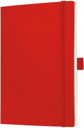 Sigel Caiet lux cu elastic, coperti soft, A5(135 x 210mm), 97 file, Conceptum - classic rosu - matematica (SI-CO227)