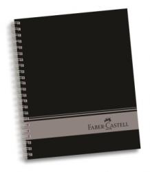 Faber-Castell Caiet Birou Cu Spira 120 File 4 Subiecte Coperta Neagra Faber-Castell A4 Caiet cu spira 120 file Dictando/Matematica (FC400306)