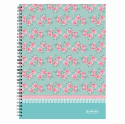 Herlitz CAIET A4 70F SPIRALA PATRATELE PERFORAT LADYLIKE ROSES Matematica A4 Caiet cu spira 70 file (11366671)