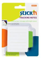 Hopax Tracking notes 70 x70 mm, 50 file/set, Stick"n - alb liniate - tab verde neon verde 70x70 mm Tracking notes Fara dispenser 1 (HO-21486)