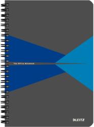 Leitz Caiet LEITZ Office, carton, A5, dictando - albastru albastru Dictando A5 Caiet cu spira 90 file (L-44590035)