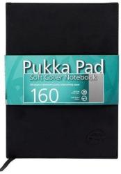 Pukka Pad Caiet lux, coperti soft, B5 - 80 file, 100g/mp, PUKKA - negru - dictando - hartie alba Dictando negru A5 Caiet cu elastic 80 file (PK-6874-SCN)