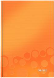 Leitz Caiet de birou LEITZ Wow, A5, coperta dura, portocaliu metalizat - dictando Dictando portocaliu A5 80 file Caiet cusut (L-46271044)
