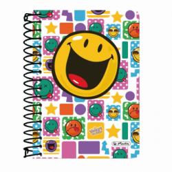 Herlitz CAIET A6 200F SPIRALA PATRATELE SMILEY WORLD HAPPY Matematica A6 Caiet cu spira 200 file (11366119)