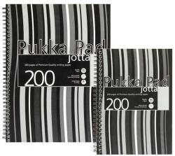 Pukka Pad Caiet cu spirala dubla A5, 100 file 80g/mp, coperti PP, PUKKA Black Stripes - dictando Dictando A5 Caiet cu spira 100 file (PK-JP021(5))