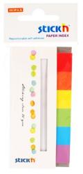 Hopax Stick index hartie color 45 x 15 mm, 6 x 30 file/set, Stick"n - 6 culori alb/neon Index hartie 45x12 mm Fara dispenser 6 (HO-21598)