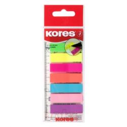 Kores Index Plastic 12 x 45 mm 8 Culori x 25 File Kores Index plastic 45x12 mm 8 (KO45120)