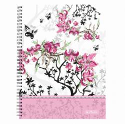 Herlitz CAIET A4 70F SPIRALA PATRATELE PERFORAT LADYLIKE BLOOM Matematica A4 Caiet cu spira 70 file (11366689)