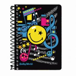 Herlitz CAIET A6 200F SPIRALA PATRATELE SMILEY WORLD POP Matematica A6 Caiet cu spira 200 file (11366101)