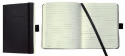 Sigel Caiet lux cu elastic, coperti Softwave, A6, 97 file, Conceptum - classic negru - dictando Dictando negru A6 Caiet cu elastic 100 file (SI-CO132)