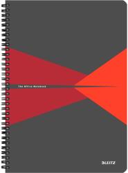 Leitz Caiet LEITZ Office, PP, A4, matematica - rosu Matematica rosu A4 Caiet cu spira 90 file (L-44950025)