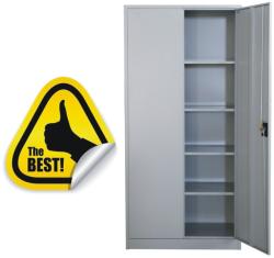 Plus Mobilier Fiset metalic ASAMBLAT 4 rafturi, 900x400x1800 mm (LxlxH), 50 kg/polita, PLUS gri Fiset metalic 2 4 900x400x1800 50 kg (98115021) Dulap arhivare