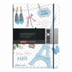 Herlitz Caiet My. Book Flex A4 2x40f 70gr Dictando+patratele Vintage Paris Cu Logo Negru (11415494)