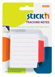 Hopax Tracking notes 70 x70 mm, 50 file/set, Stick"n - alb liniate - tab magenta neon magenta 70x70 mm Tracking notes Fara dispenser 1 (HO-21483)