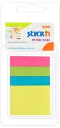 Hopax Stick index hartie color 50 x 12 mm + 50 x 38 mm, 4 x 40 file/set, Stick"n - 4 culori neon Index hartie 38x50 mm Fara dispenser 4 (HO-21617)