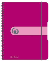 Herlitz Caiet A5 80f Spirala Elastic Perforat Eotg Coperta Pp Fucsia Opac (11293776) - viamond