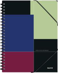 Leitz Caiet LEITZ Executive Be Mobile, PP, A4, matematica - negru/violet Matematica negru A4 Caiet cu spira 80 file (L-44630000)