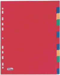 Elba Separatoare carton color, A4 XL, 225g/mp, 12 culori/set, ELBA Separatoare carton A4 12 (E-100204981)