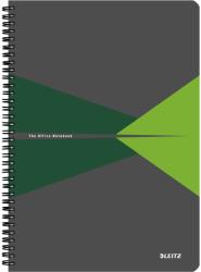 Leitz Caiet LEITZ Office, PP, A4, dictando - verde Dictando verde A4 Caiet cu spira 90 file (L-44960055)