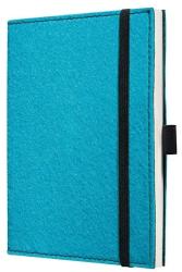 Sigel Caiet lux cu elastic, coperti soft, A6(101 x 148mm), 97 file, Conceptum - inspiring turqoise - velin albastru A6 Caiet cu elastic Velin 100 file (SI-CO545)