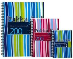 Pukka Pad Caiet cu spirala dubla A4, 100 file 80g/mp, coperti PP, PUKKA Stripes - dictando Dictando A4 Caiet cu spira 100 file (PK-JP018(3/4))