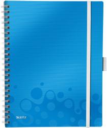 Leitz Caiet de birou LEITZ Wow Be Mobile, PP, A4, albastru metalizat - matematica albastru Matematica A4 Caiet cu spira 80 file (L-46450036)