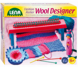 LENA Wool Designer 3 az 1-ben nagy kötő és horgoló kreatív szett (42681)