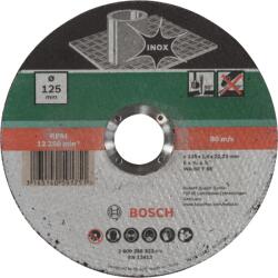 Bosch Vágótárcsa 125x1, 6mm Egyenes Inox (2609256323)