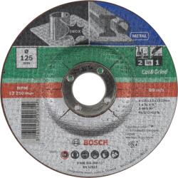 Bosch Vágótárcsa Inox/metal 125x2, 5mm Hajlított (2609256309)