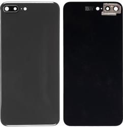tel-szalk-007714 Apple iPhone 8 Plus fekete akkufedél, hátlap nagy lyukú kamera-kivágással (tel-szalk-007714)