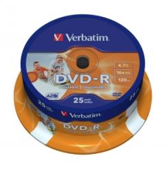 Verbatim DVD-R 16X 4.7 GB SP 25 bucati Verbatim 43522 (43522)