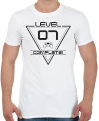 printfashion level-complete-07-grey - Férfi póló - Fehér (1058277)