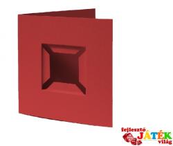 Pixelhobby Díszkártya 3D 6x6 cm 4 db - több színben