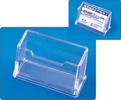 Kejea Suport plastic pentru 1 set carti de vizita, pentru birou, KEJEA - transparent (KJ-K-052)
