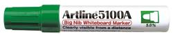 Artline Marker pentru tabla de scris ARTLINE 5100A, corp metalic, varf rotund 5.0mm - verde (EK-5100A-GR) - viamond