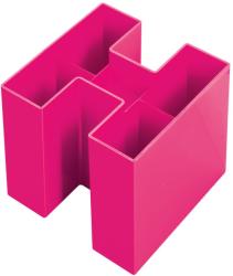 Han Suport pentru instrumente de scris, HAN Bravo Trend-Colours - roz roz 5 compartimente Plastic Suport agrafe (HA-17455-56)